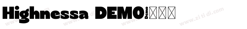 Highnessa DEMO字体转换